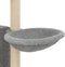 vidaXL - Kattenmeubel - met - sisal - krabpalen - 131 - cm - lichtgrijs