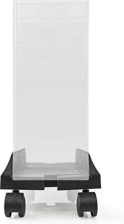Nedis PC-Standaard - Draai- en Kantelbaar / Verstelbare Breedte - 14.5 - 24.2 cm - 20 kg - Kunststof / Metaal - Zwart