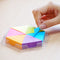 Stick'n Puzzel memoblok - 43x50mm, neon assorti 6 kleuren, 6x150 vel