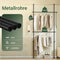 SoBuy FRG109-II-SCH - Telescoop Kledingrek - Verstelbaar B(75–126) × H(200–295) cm - Zwart