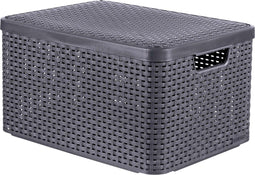 Curver Style Mand L - 30 liter - Antraciet met deksel