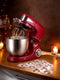 Royalty Line® PKM1600 Keukenmachine - 6 Liter - Keukenrobot - Mixer Met Mengkom - 1600W Keukenmixer - Rood