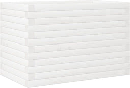 vidaXL - Plantenbak - 70x40x46 - cm - massief - grenenhout - wit