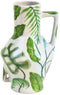 Return to Sender | Vaas Small 15 cm Jungle print handgeschilderd met handvat - Bloemenvaasje - klein vaasje