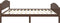 vidaXL - Bedframe - massief - grenenhout - donkerbruin - 140x200 - cm