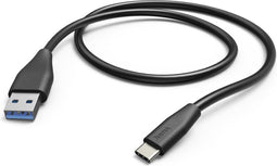 Hama Oplaad-/gegevenskabel, USB Type-C - USB-3.1-A-stekker, 1,5 m, zwart