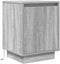 vidaXL - Nachtkastje - met - LED-verlichting - 38x34x50 - cm - grijs - sonoma