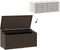 vidaXL - Tuinbox - 110x50x58 - cm - poly - rattan - bruin