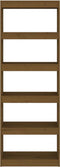 vidaXL - Boekenkast/kamerscherm - 60x30x167,5 - cm - grenenhout - honingbruin
