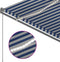 vidaXL - Luifel - automatisch - met - LED - en - windsensor - 3x2,5 - m - blauw - en - wit