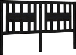 vidaXL - Hoofdbord - 186x4x100 - cm - massief - grenenhout - zwart