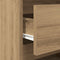 vidaXL - Nachtkastjes - 2 - st - 40x35x62,5 - cm - bewerkt - hout - artisanaal - eiken