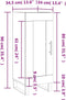 vidaXL - Dressoir - 34,5x34x90 - cm - bewerkt - hout - zwart