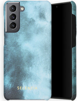 Selencia Hoesje Geschikt voor Samsung Galaxy S21 Hoesje - Selencia Maya Fashion Backcover - blauw