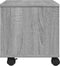 vidaXL - Printerkastje - met - wielen - 41x32x34,5 - cm - grijs - sonoma - eikenkleur