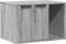 vidaXL - Kattenbakkast - 60x40x40 - cm - bewerkt - hout - grijs - sonoma - eikenkleur