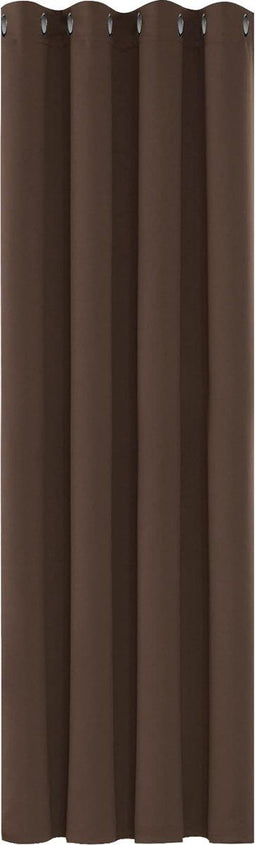 Deconovo Verduisterende Gordijnen - 132x214 cm - Warmtewerend Geluidwerend Bruin
