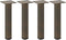 vidaXL - Salontafelpoten - 4 - st - 42-44 - cm - staal - naturel