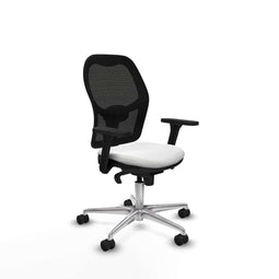 Piqueras y Crespo 3D086N0 - Bureaustoel - Verstelbare hoogte met armleuning - Wit