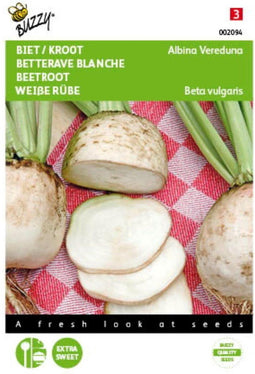 5 stuks - Buzzy - Bieten Albina Vereduna wit Tuinplus