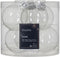 Kerstbal glas d6 cm transparant 6st