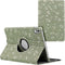 imoshion Tablet Hoes - Geschikt voor Lenovo Tab M10 5G - 360° Draaibare Design Bookcase 2.0 - Green Flowers