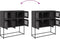 vidaXL - Dressoir - 100,5x39x107 - cm - koudgewalst - staal - zwart