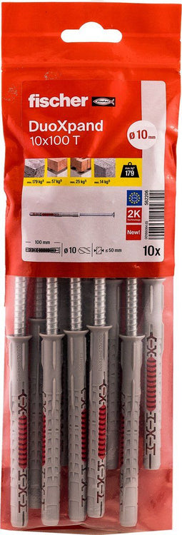 fischer DuoXpand T - constructieplug - verzonken kop 10x100mm (10 stuks)