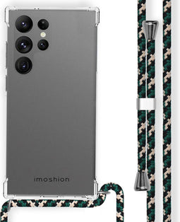 iMoshion Hoesje Geschikt voor Samsung Galaxy S23 Ultra Hoesje Met Koord - iMoshion Backcover met koord - Transparant