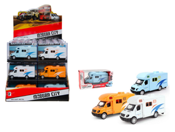 Diecast Camper - Pull-back - 10,5 x 4 x 5cm - (3 )