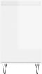 vidaXL - Dressoir - 40x35x70 - cm - bewerkt - hout - hoogglans - wit