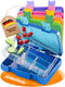 Funkelfuchs® - Lunchbox kinderen - Lekvrij en vaatwasserbestendig - Blauw