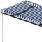 vidaXL - Luifel - vrijstaand - handmatig - uittrekbaar - 400x350 - cm - antraciet