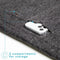 imoshion Vilten Soft Laptop Sleeve - Laptop Hoes geschikt voor 13 / 13.3 / 13.6 / 14 / 14.2 inch - Donkergrijs