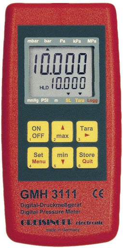 Greisinger GMH 3111 Gasdrukmeter Luchtdruk 0.0025 - 1000 bar