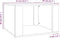 vidaXL - Nachtkastje - 57x55x36 - cm - bewerkt - hout - wit