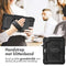 Accezz Rugged Backcover - iPad Air (2022 / 2020) - Schouderstrap en screenprotector - Zwart