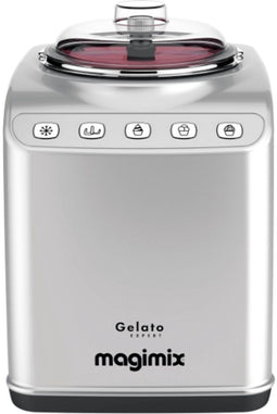 Magimix Gelato Expert - IJsmachine - Zelf vriezende - 3 programma's - Zilver