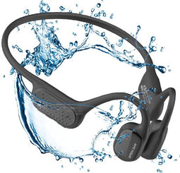 Goods&Co OPENEAR Bone F1 - Draadloze Bone Conduction Hoofdtelefoon - IP68 Waterdicht - 32GB Geheugen - Zwart (2025 model)
