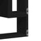 vidaXL - Wandschap - 96x12x64 - cm - bewerkt - hout - zwart