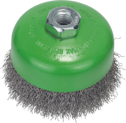 M14 KOMSTLBORSTEL 100 GEGOLFD 0.3 INOX