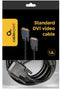 Gembird DVI-D/DVI-D - DVI-kabel 1.8m - Extra lange bevestigingsschroeven - Zwart