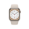 Apple Watch Series 8 - Smartwatch - Temperatuurregistratie Crashdetectie - 41mm Aluminium Sportbandje Wit