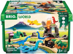 BRIO World - 36104 Luxe set met Dinosaurussen - 45-delige set met vulkaan en interactieve dino's (1 set)