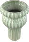 PTMD Glenna Mint Ceramic Round Ribbed Pot W Bulbs L
