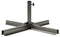 Ceruzo Parasolvoet Metaal - Kruisvoet Standaard - 80 x 80 cm - Geschikt voor buizen 28 tot 40 mm
