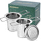 Filter voor Perfect Kopje Thee - RVS - Mooi Design - Set van 2
