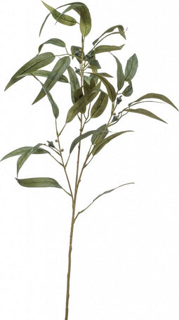 Kunsttak Eucalyptus - Polyester - Groen - 100 cm hoog