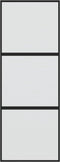 vidaXL - Schuifdeur - 76x205 - cm - gehard - glas - en - aluminium - zwart