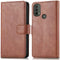 iMoshion Hoesje Geschikt voor Motorola Moto E40 / Moto E30 Hoesje Met Pasjeshouder - iMoshion Luxe Bookcase - Bruin